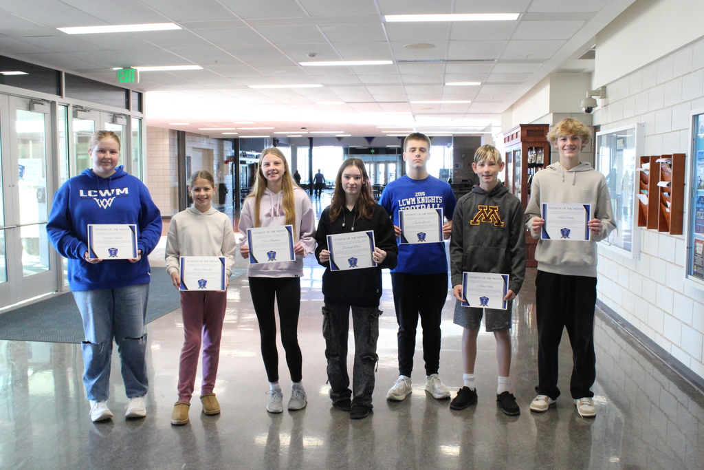 Students of the month.