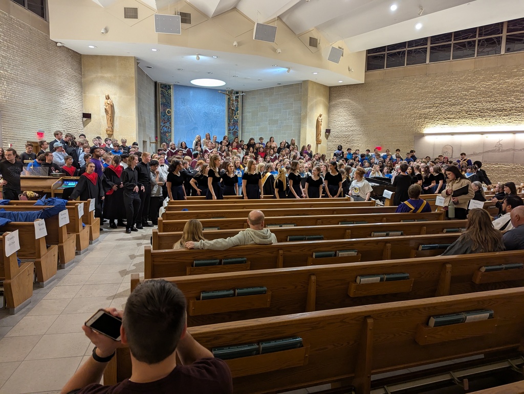MSU Choral Festival, which took place on Thursday, November 6. Several LCWM students joined hundreds of singers from other area high schools, as well as the MSU choirs in the festival choir. The singers rehearsed all afternoon and performed a powerful and inspiring evening concert.