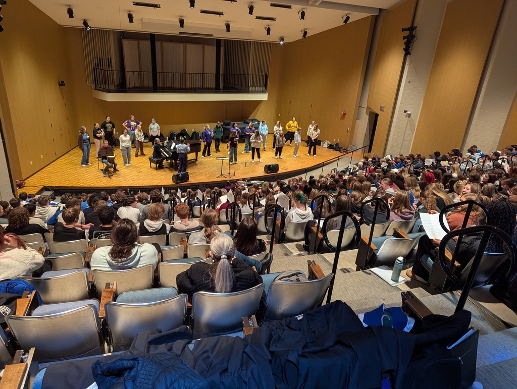 MSU Choral Festival, which took place on Thursday, November 6. Several LCWM students joined hundreds of singers from other area high schools, as well as the MSU choirs in the festival choir. The singers rehearsed all afternoon and performed a powerful and inspiring evening concert.