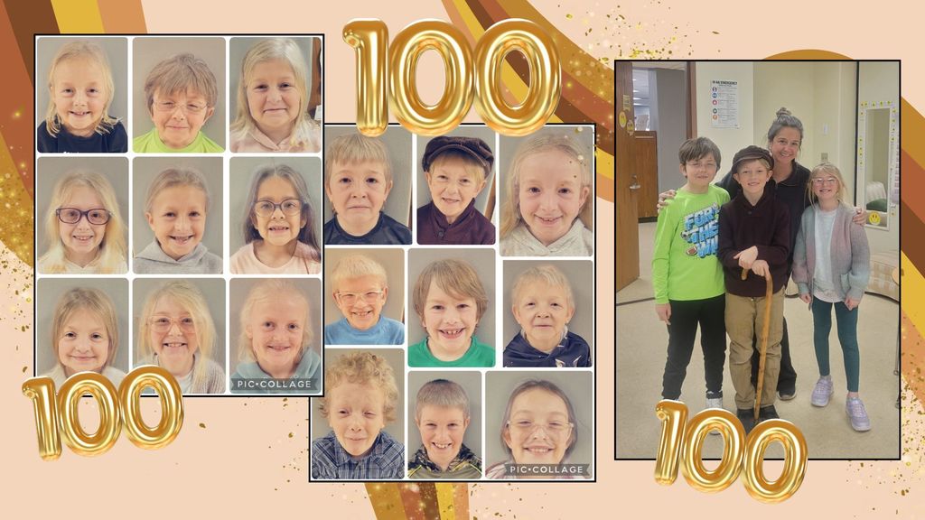 LCWM Elementary students enjoyed the 100th day of school! They counted many things to 100, dressing up as a 100-year old, and dreaming of who they would be at 100!
