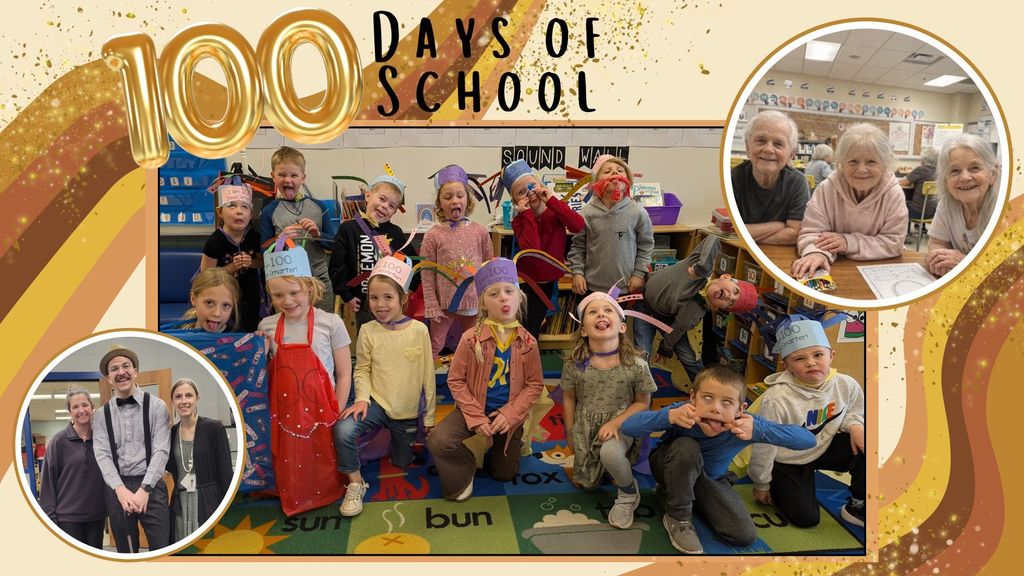 LCWM Elementary students enjoyed the 100th day of school! They counted many things to 100, dressing up as a 100-year old, and dreaming of who they would be at 100!