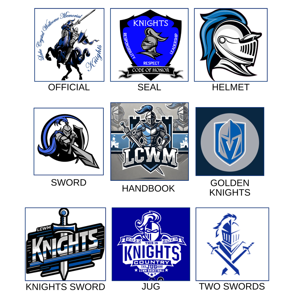 a variety of logos on a page that says "a variety of logos found throughout the building. Which one is it and who are we?"