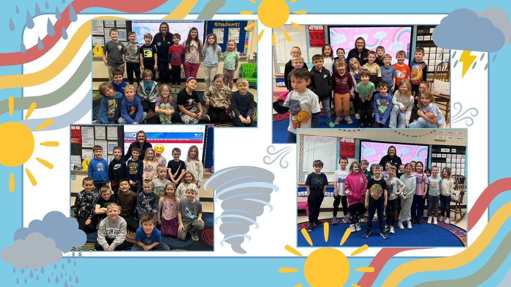 Special guest, Meteorologist Caitlyn Lorr from KEYC News visited the first grade students. 