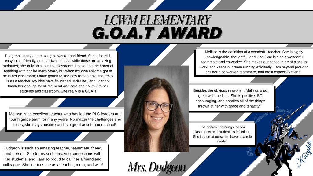 GOAT Award Winner Melissa Dudgeon