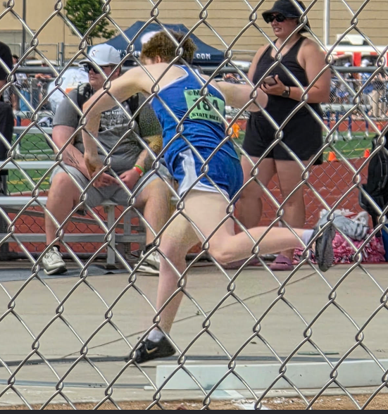 Willow casey throwing shot put