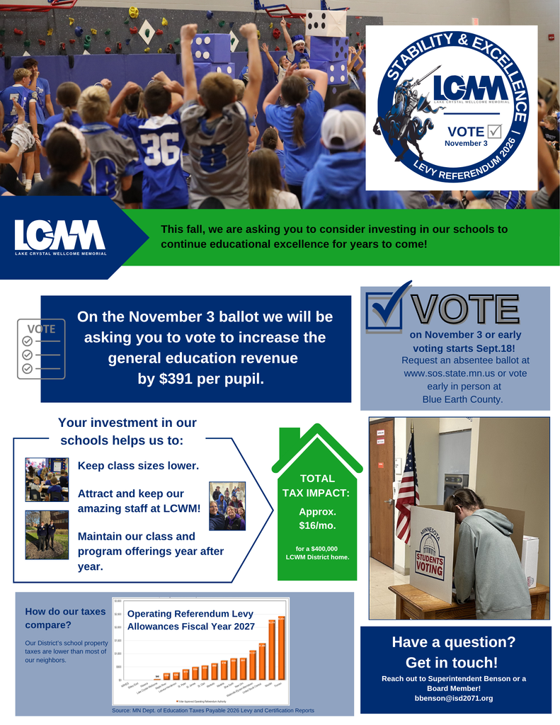Graphic explaining referendum information. 