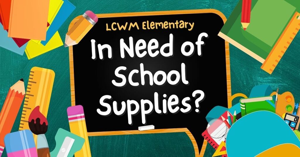 Stop into the LCWM Elementary Office to complete your back-to-school shopping! All school supplies have been generously donated and are available free of charge to all families. We’re happy to help make getting ready for the new school year a little easier!