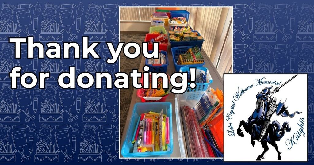 Thank you to First Presbyterian Baptist Church, Pioneer Bank , and several others for their generous donation of school supplies. 