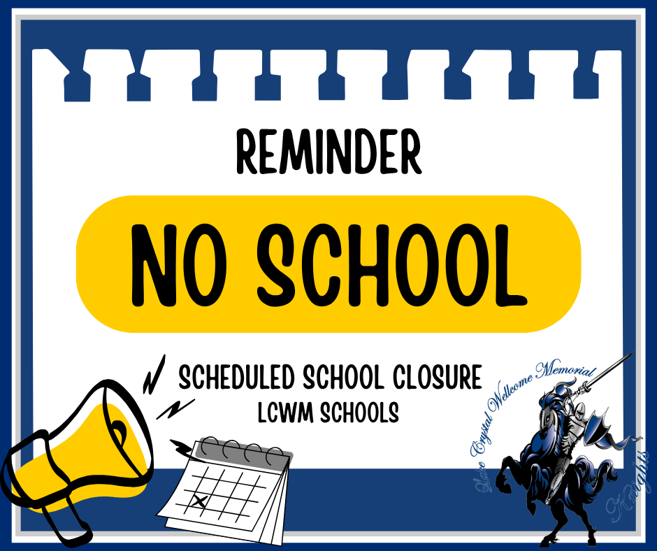 No School reminder. October 15-16