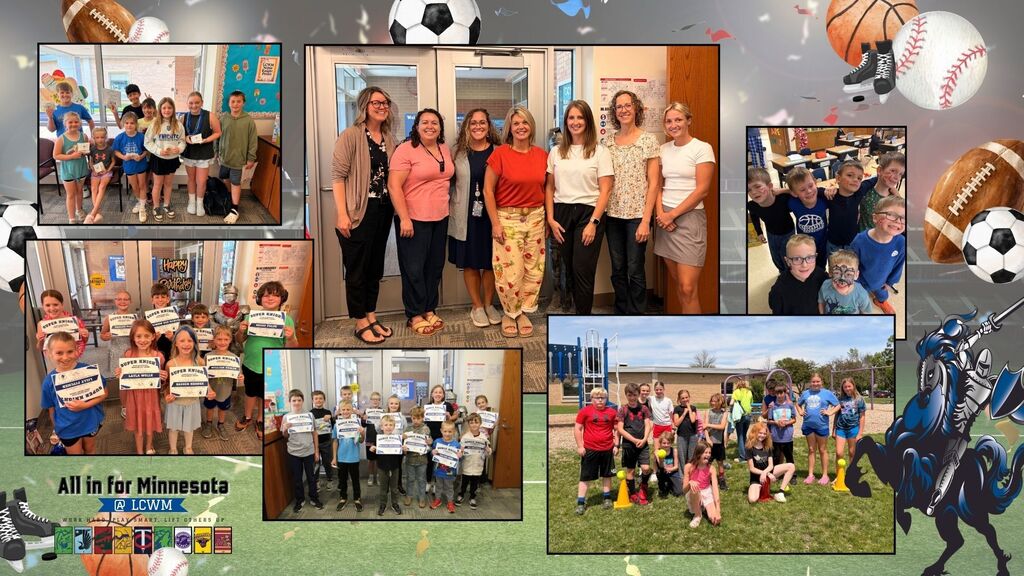 LCWM Elementary has received a $1,000.00 grant from the Mankato Clinic Foundation to be used for PBIS programs, which include Noble Knights, Turkey BINGO, Sportsmanship Awards, Fun Day, and many more! We are proud to receive this grant and even prouder to serve our school community.