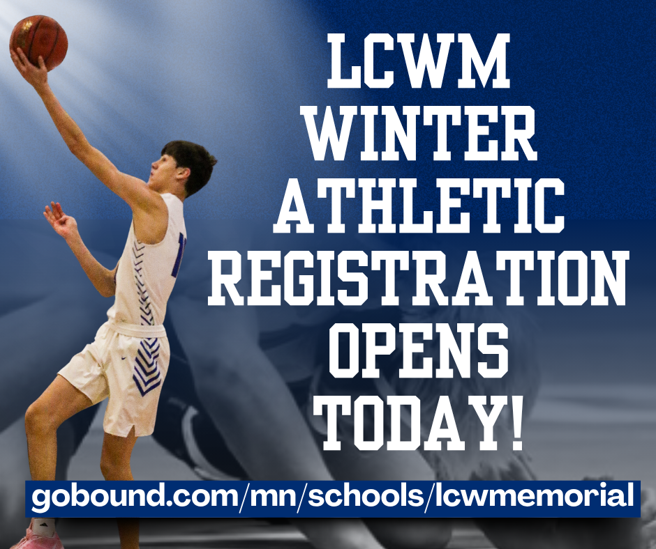 LCWM Winter athletic registration opens today!