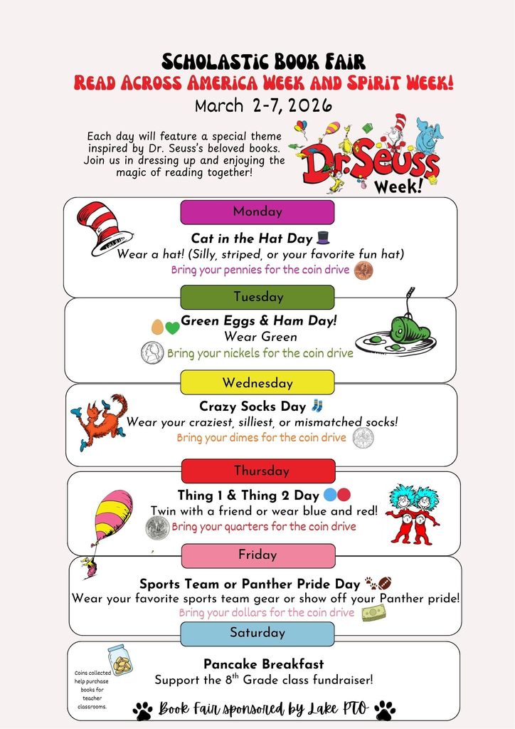 Book Fair Dress Up Days