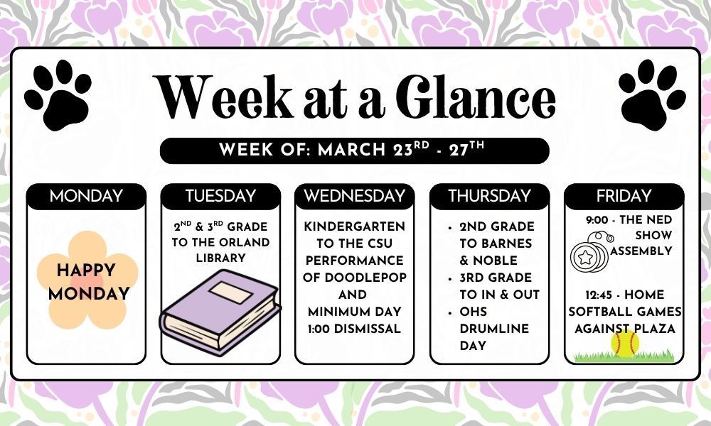 The week at a glance