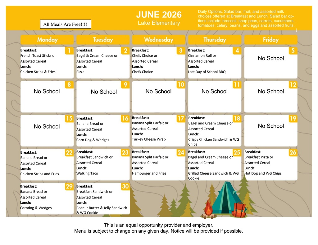 June Menu