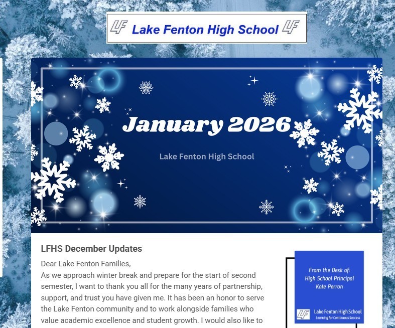 January newsletter
