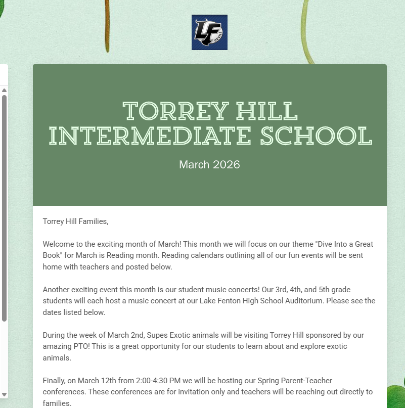 TH March 2026 Newsletter