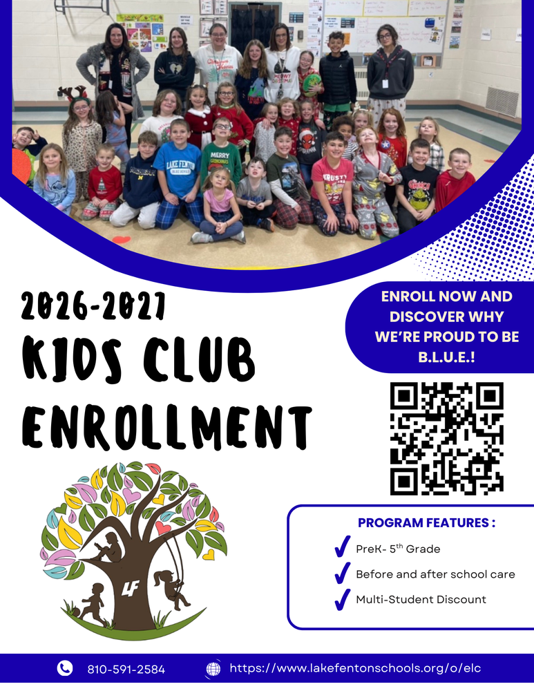 2026-2027 Kids Club Enrollment