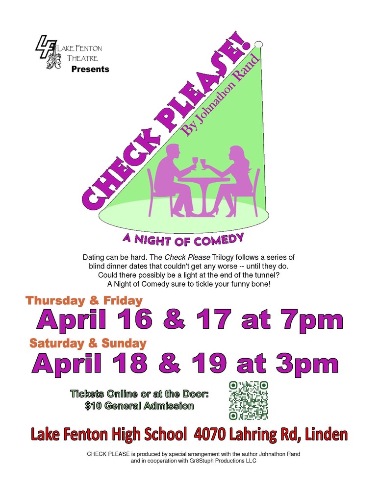 Lake Fenton Theatre presents Check Please!