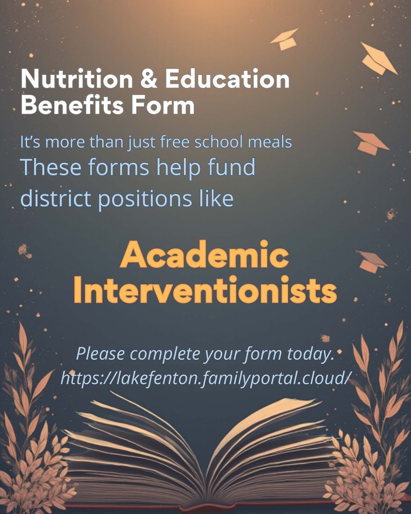 Nutrition & Education Benefits Form