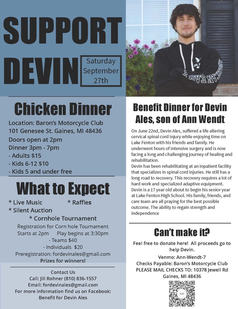 Devin Ales Fundraiser