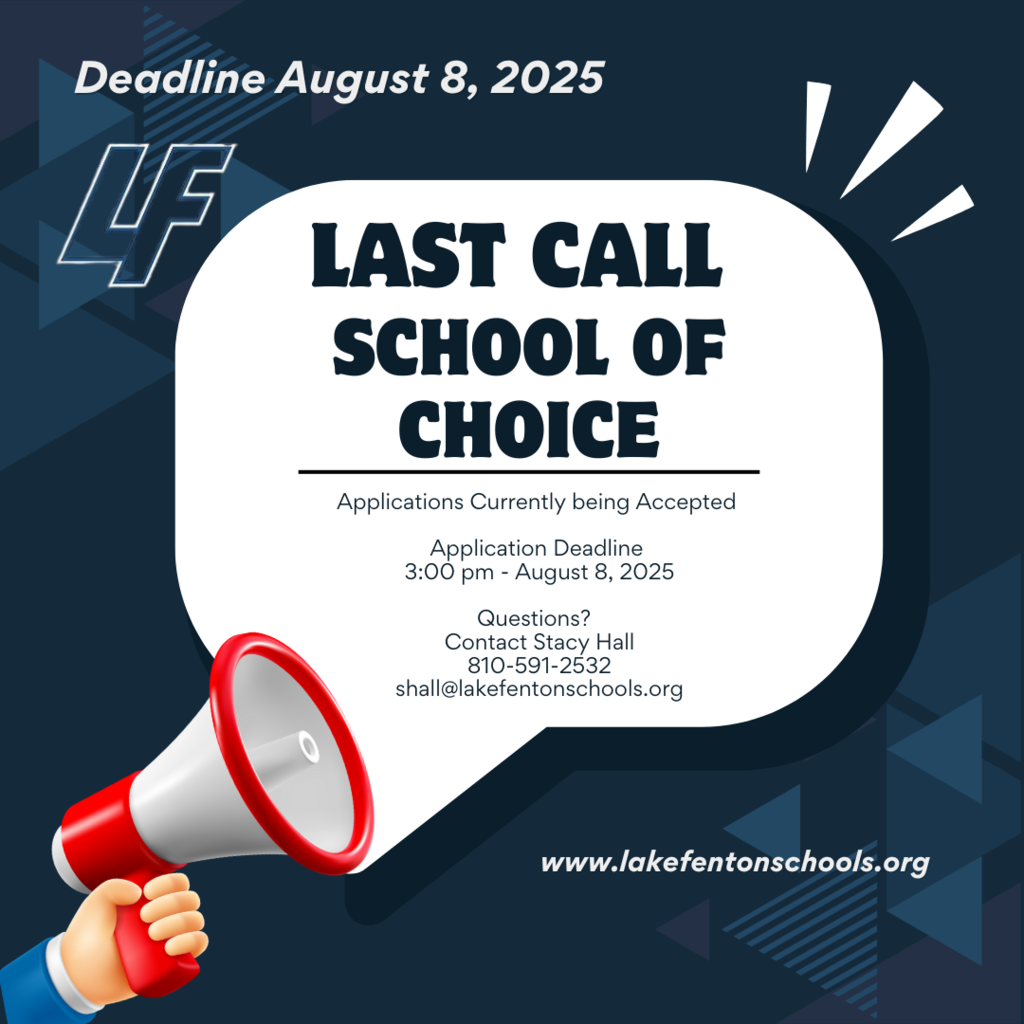 Last Call for School of Choice 2025-2026