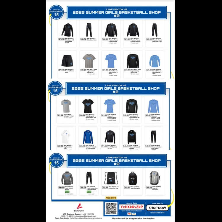 shopping page