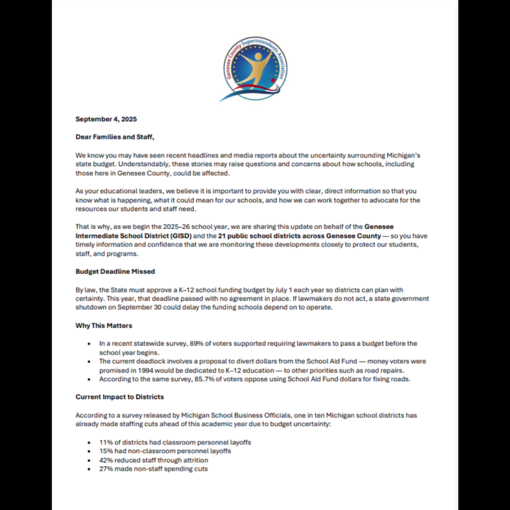 superintendent letter