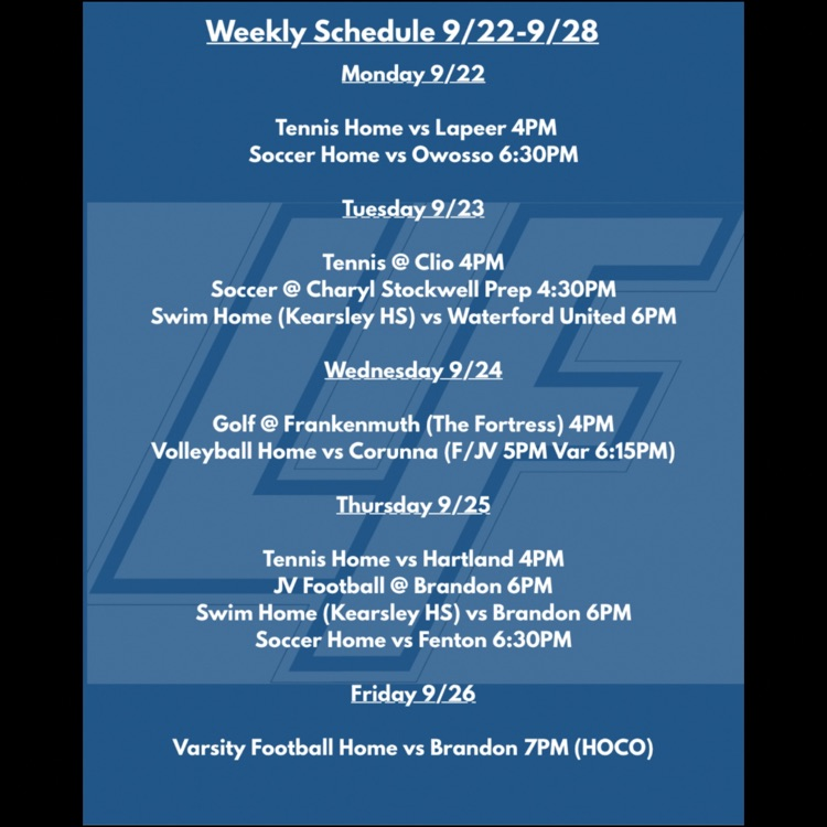athletic schedule 