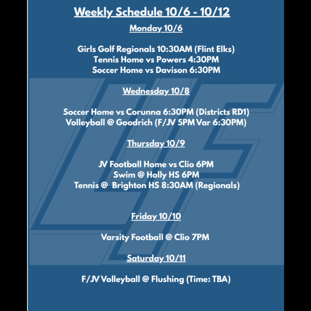 sports schedule