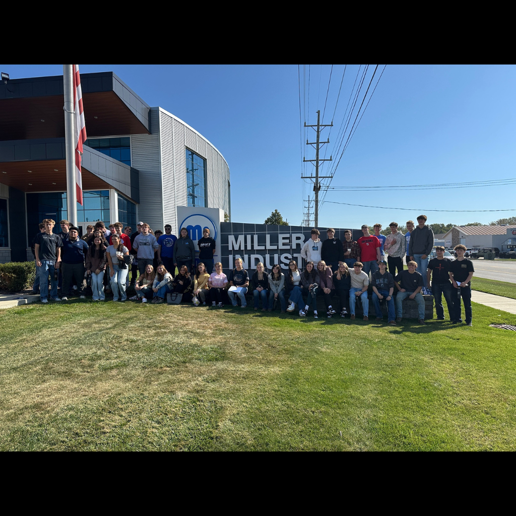 group of students posing