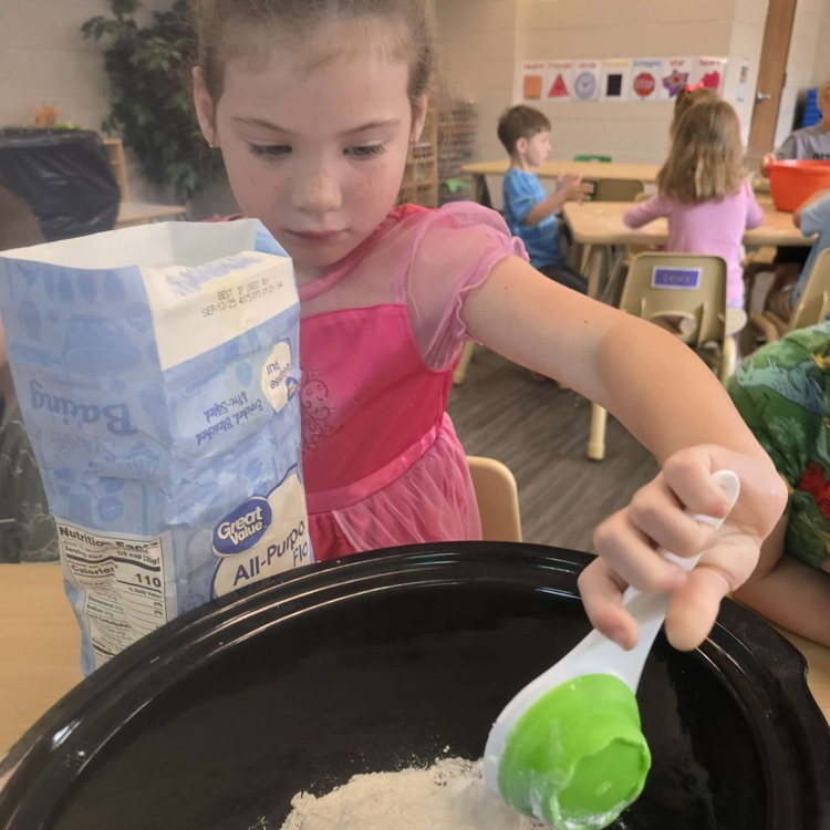 child making dough