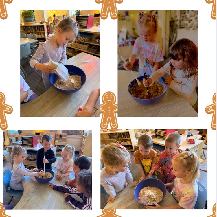 kids making gingerbread cookies