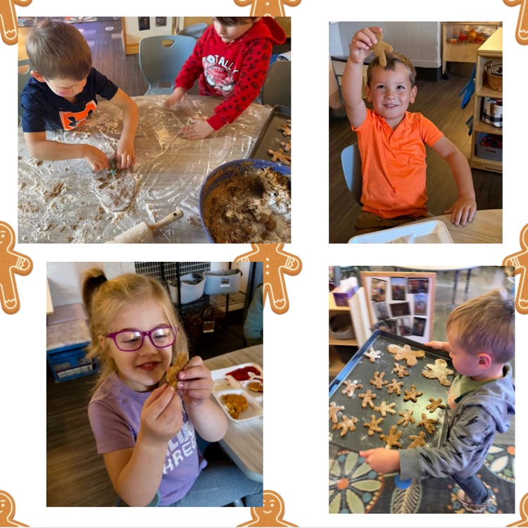 kids making gingerbread cookies