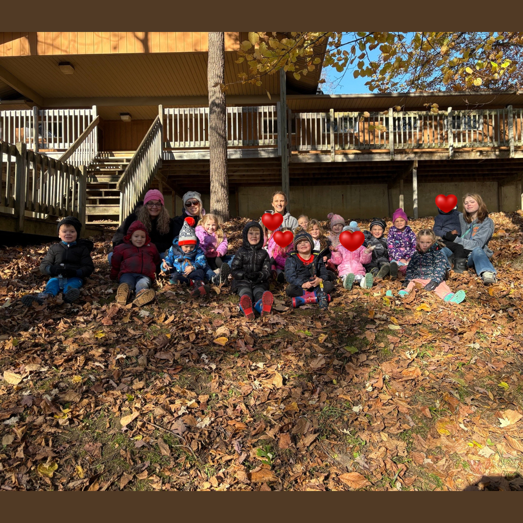Children posing outdoors