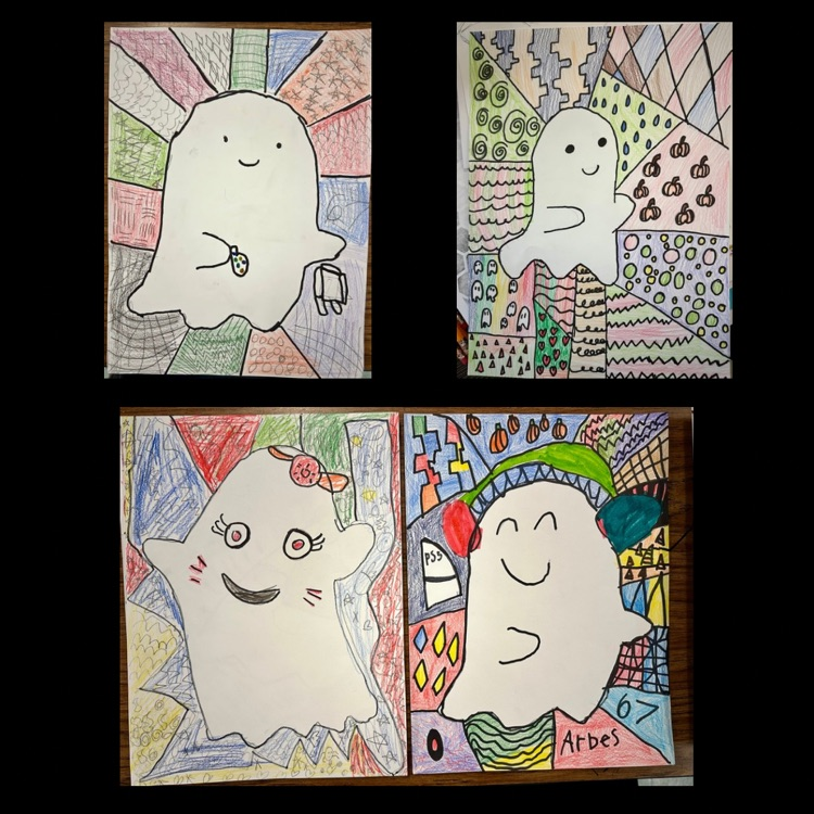 kid drawn pictures of ghosts