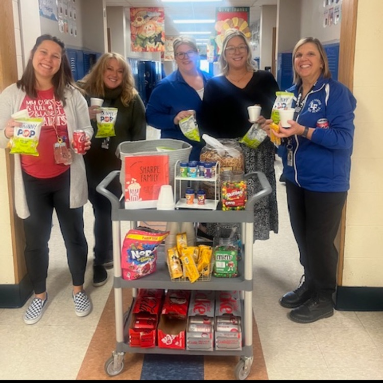 women with a treat trolley