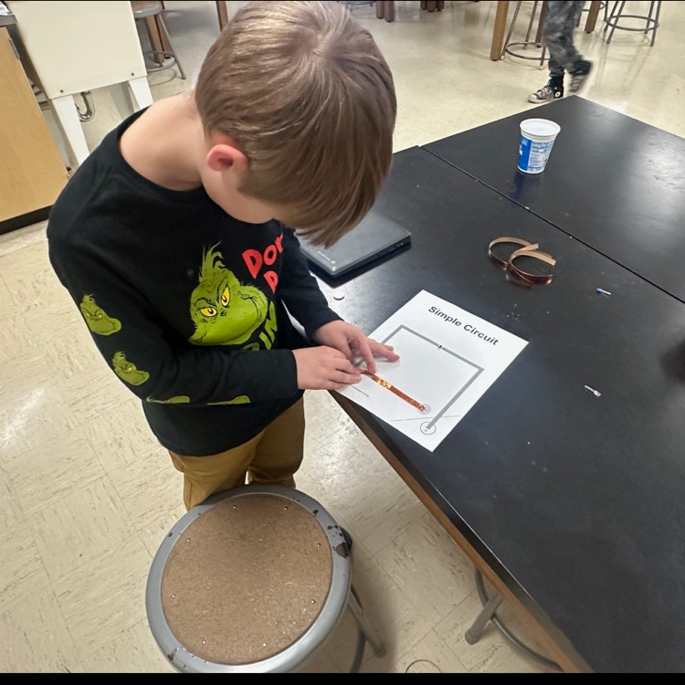 students working in a STEM class