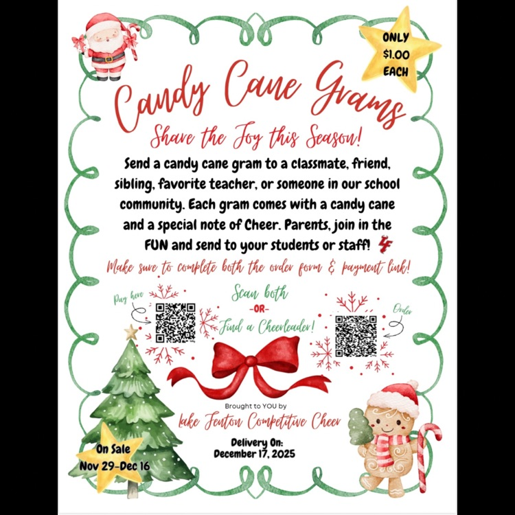 candy cane gram flyer