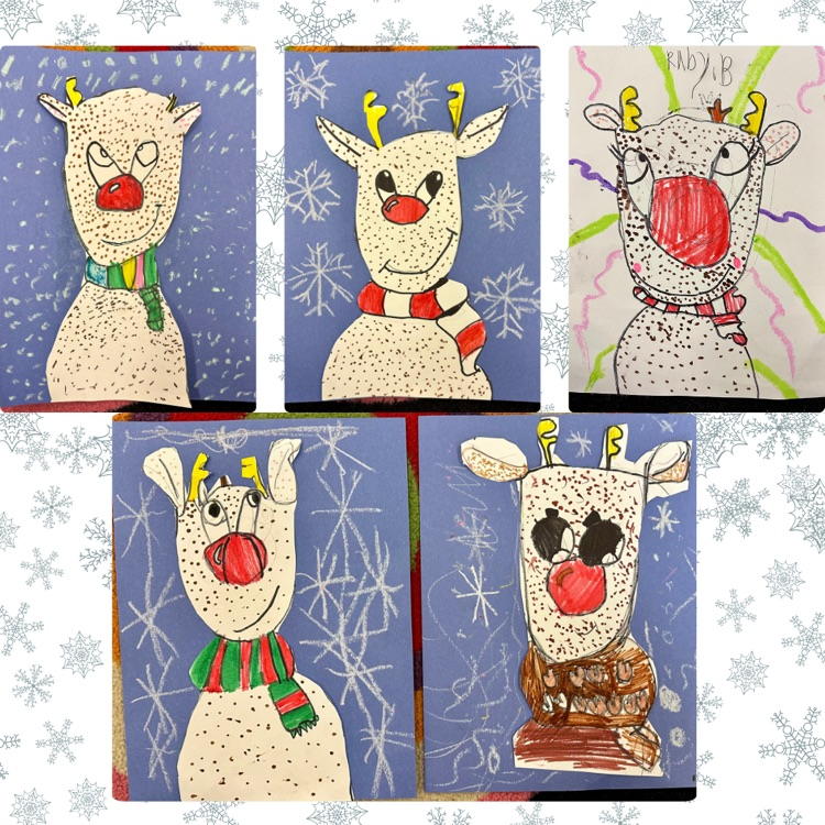 children’s reindeer art