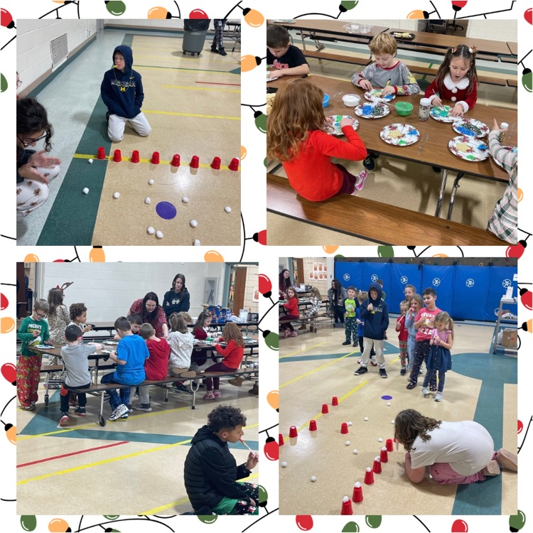 collage of pics of kids in a gym 