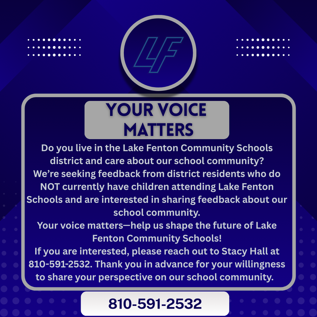 YOUR VOICE MATTERS FLYER