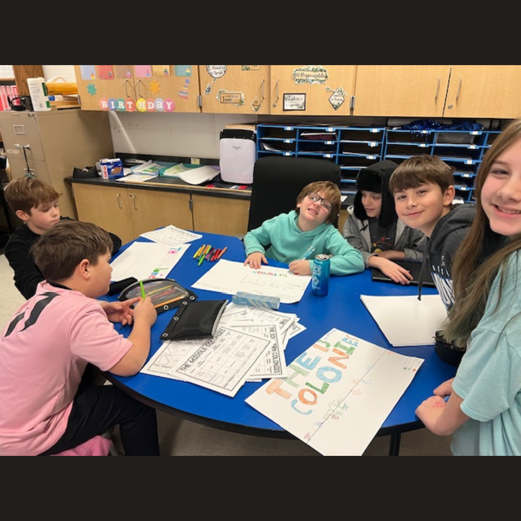 group of students in a classroom