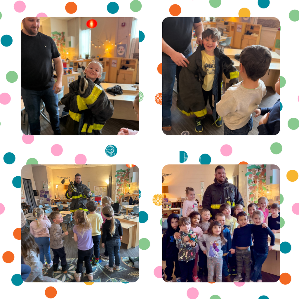 pictures of preschoolers with a fireman