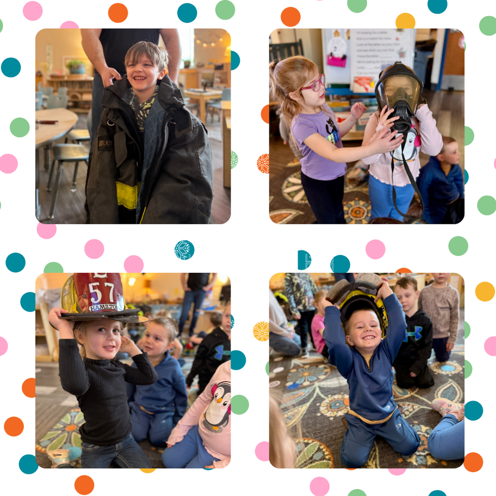 pictures of preschoolers with a fireman