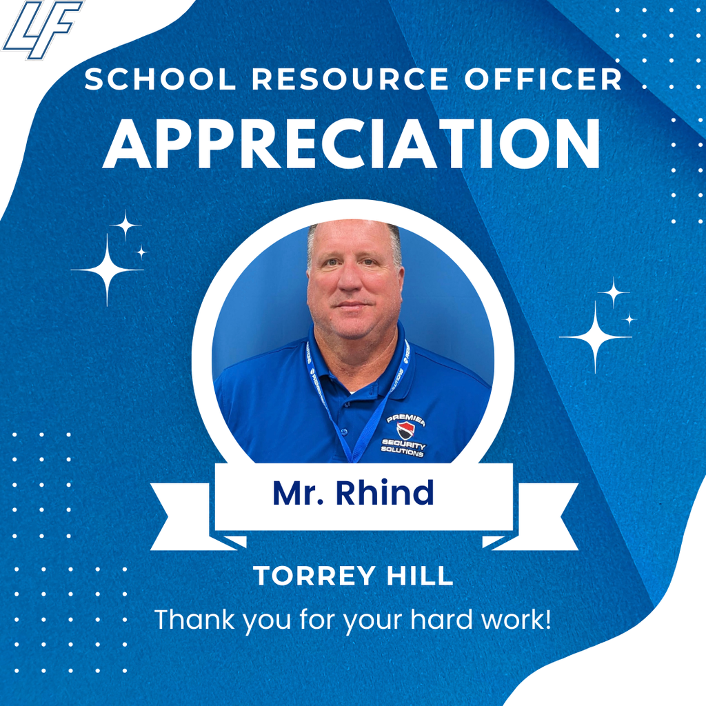 school resource officer appreciation post- mr. rhind at torrey hill