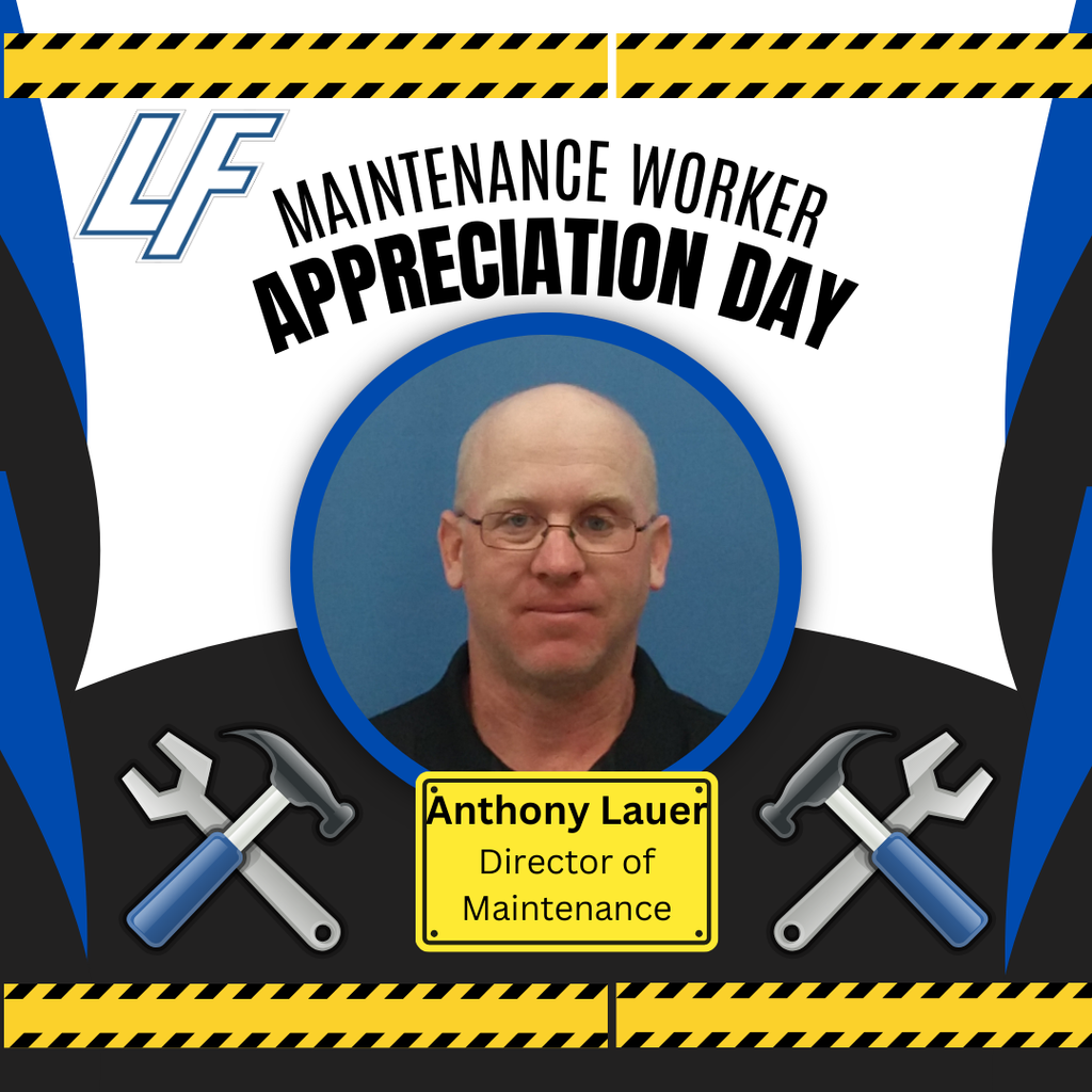 maitenance worker appreciation post for Tony Lauer