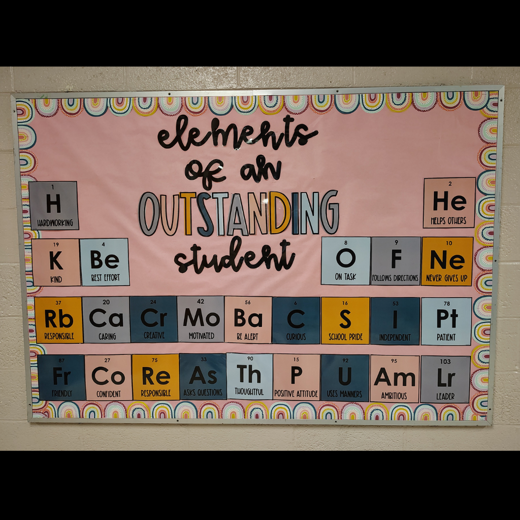 elements of an outstanding student bulletin board display