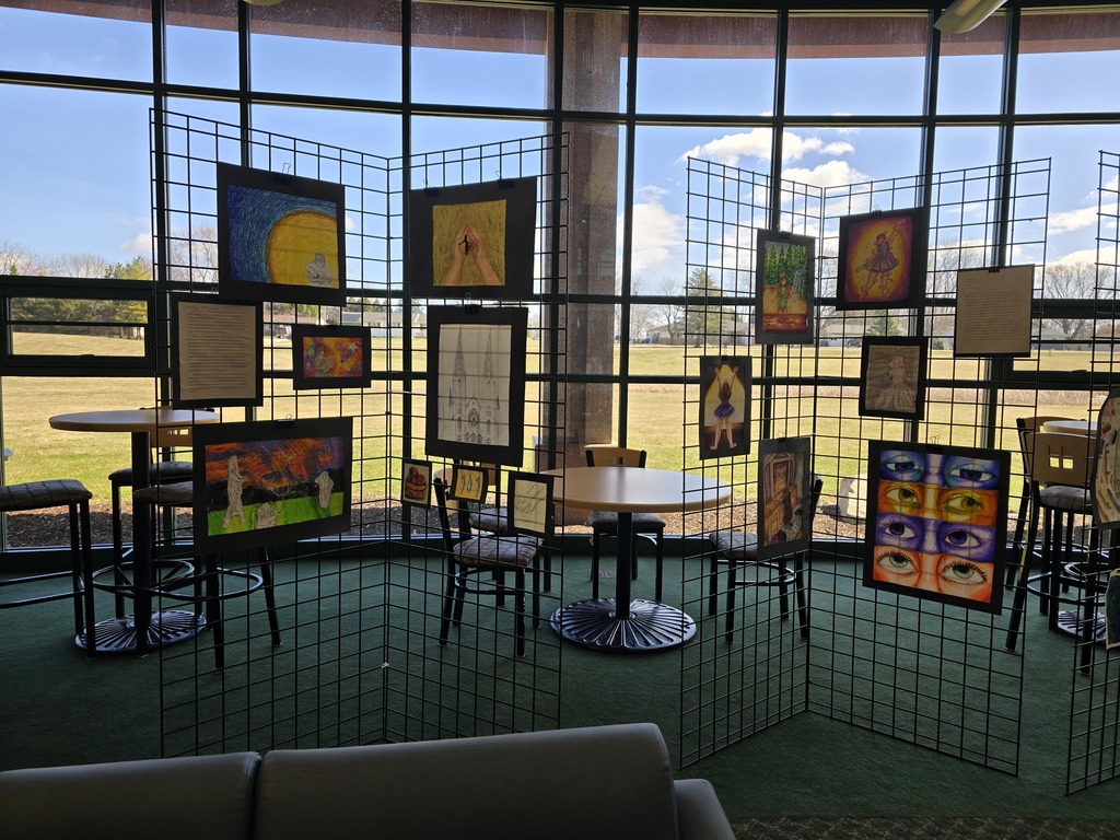 student artwork on display