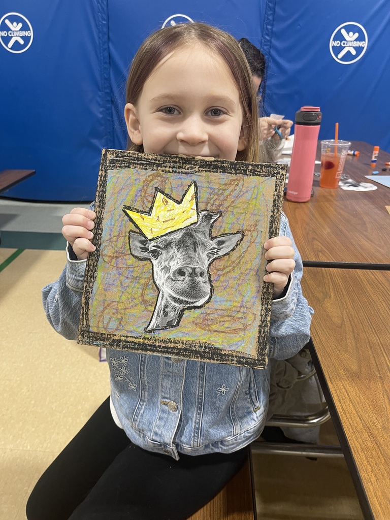 students making an art project