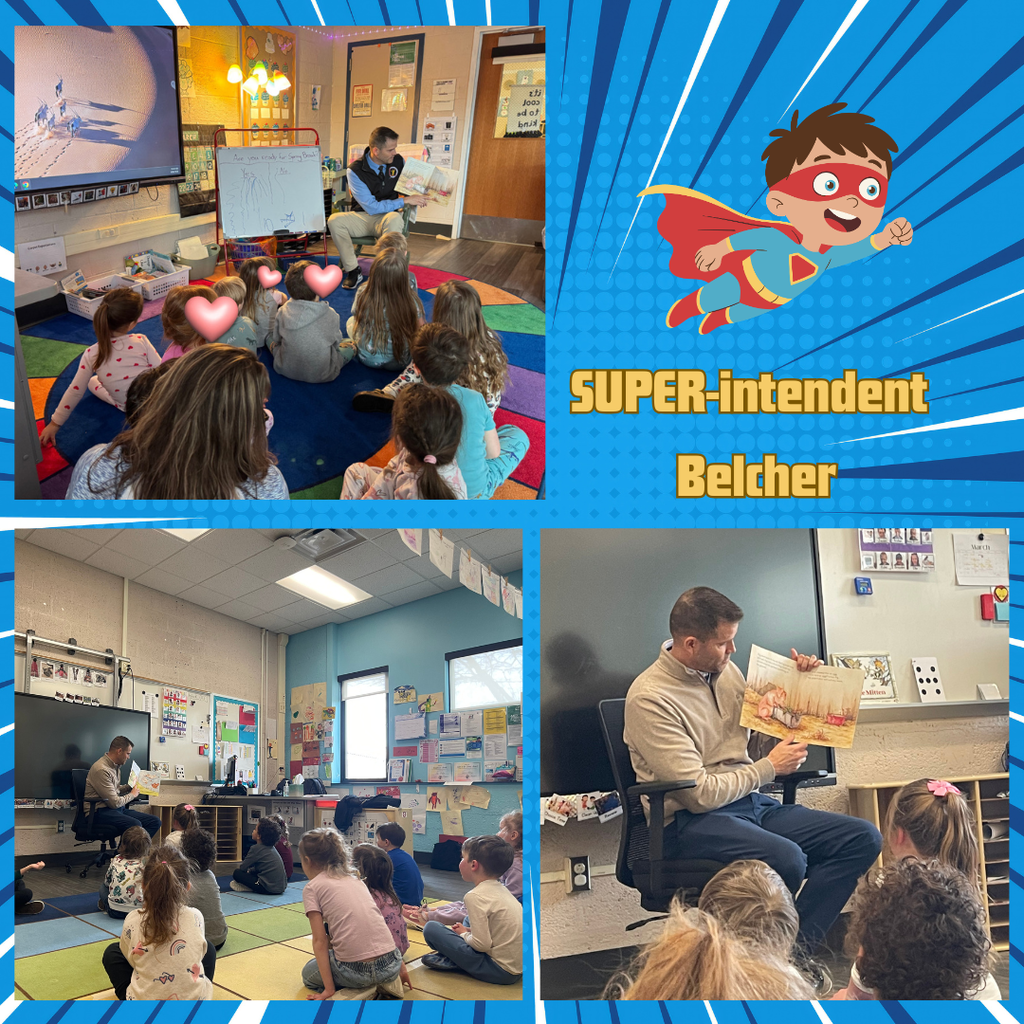 Man reading to preschoolers